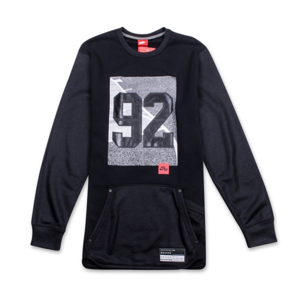 Nike Air 92 Sweatshirt Mens XL Black Excellent